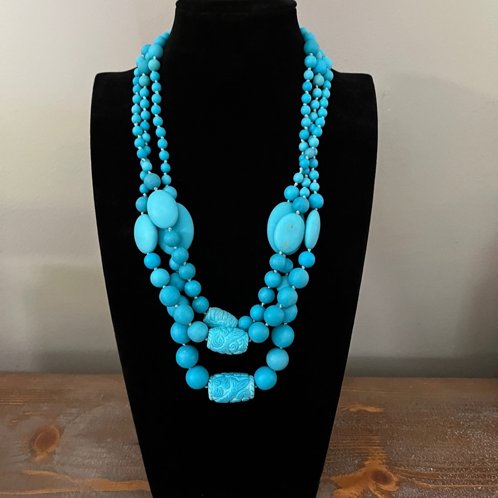 Handcrafted Turquoise Beaded Necklace